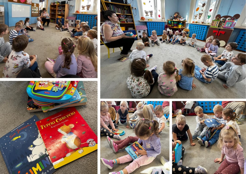 Dzień Postaci z Bajek - wizyta Pani Bibliotekarki